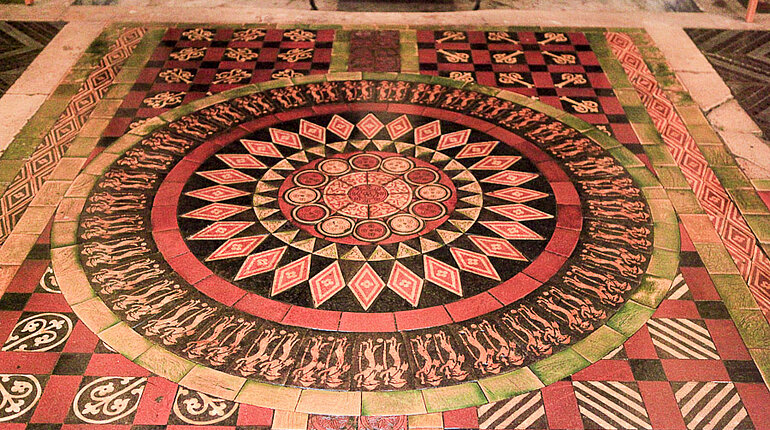 Ein schönes Rondell aus Mosaik in der Christ Church Cathedral von Dublin