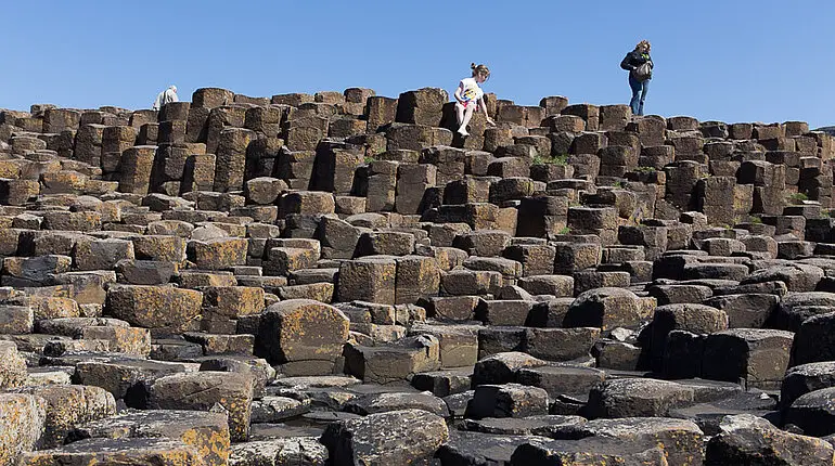 Die Basaltsäulen vom Giant's Causeway in Nordirland